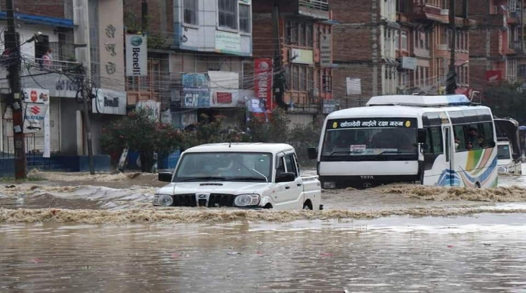 काठमाडौंमा वर्षाः वर्षको सर्वाधिक, पाँच दशकयता तेस्रो ठूलो